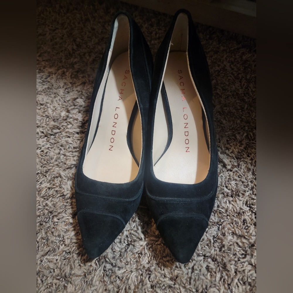 Sacha London heels Size 6 Leather hand made